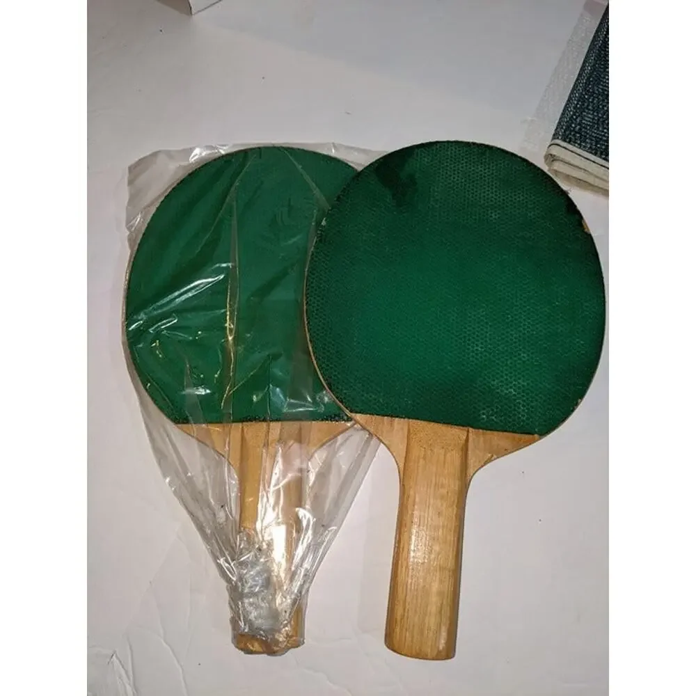Vintage Hawthorne Official Table Tennis Set Montgomery Ward Ping Pong 60-4777